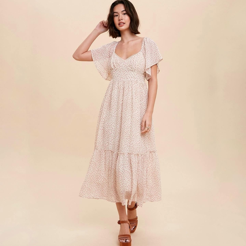 Elegant Cream Maxi Dress